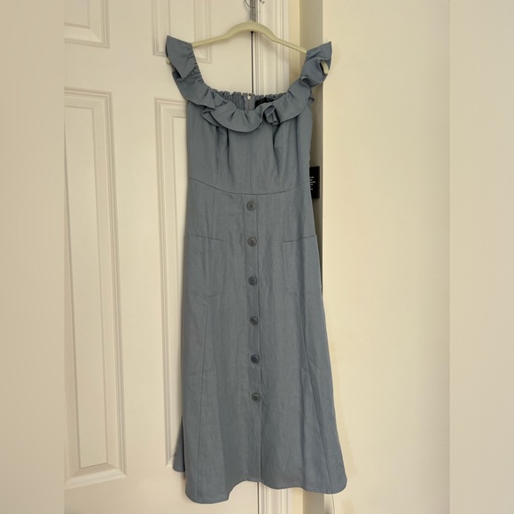 Reformation Hattie Dress in Mineral - Picture 4 of 7